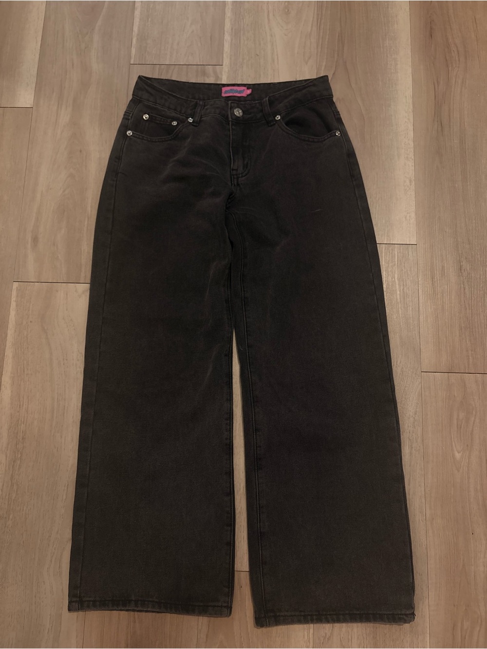 Edikted Women’s High-Rise Wide-Leg Black Jeans